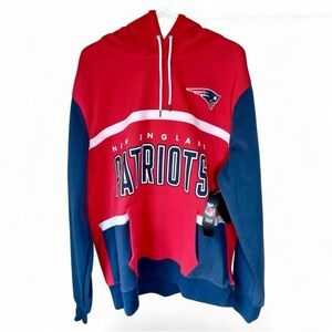 NWT New England Patriots Hoodie NFL Size XL Football Team Pullover Sweatshirt
